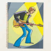 Rock Guitarist 70s Style Musician (Devant)