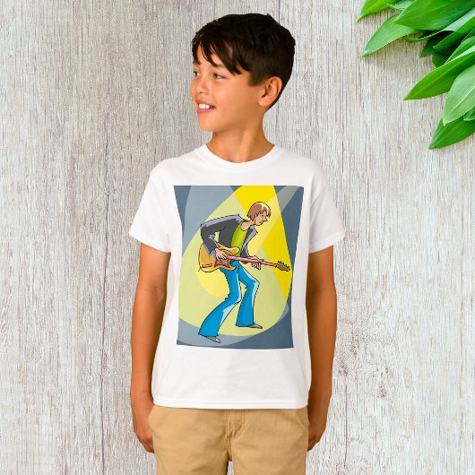 Rock Guitarist 70s Style Musician T-shirt