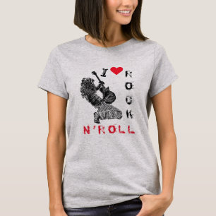 Rock Guitarist T-Shirt - I Love Rock N' Roll