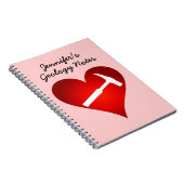 Rock Hammer Heart Notitieboek (Rechterzijde)