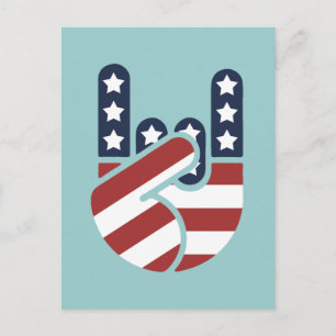 Rock Hand USA Briefkaart