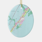 Rock Harbour Florida Map (1947) Keramisch Ornament (Rechts)