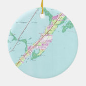 Rock Harbour Florida Map (1947) Keramisch Ornament (Achterkant)