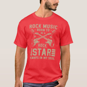 Rock Harde Rock Gitaar Rockabilly grappig T-shirt