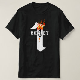 Rock Heavy Metal muzikant One Bullet Shy Flames T-shirt