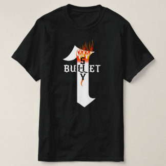 Rock Heavy Metal muzikant One Bullet Shy Flames T-shirt