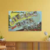 Rock-Herfsten - grote letterscènes Canvas Afdruk (Insitu (Woonkamer))