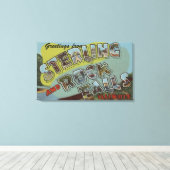 Rock-Herfsten - grote letterscènes Canvas Afdruk (Insitu (Houten vloer))