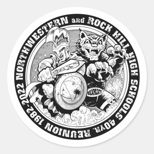 Rock Hill & Northwestern High Reunion Sticker (Voorkant)