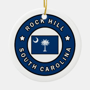 Rock Hill South Carolina Keramisch Ornament