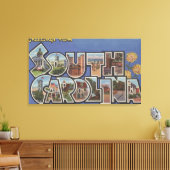 Rock Hill, South Carolina - Large Letter Scenes Canvas Afdruk (Insitu (Woonkamer))