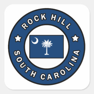 Rock Hill South Carolina Vierkante Sticker
