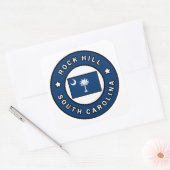 Rock Hill South Carolina Vierkante Sticker (Envelop)