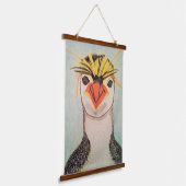 Rock Hopper Penguin Hangend Wandkleed (Gebogen)