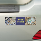 Rock Hound Bumpersticker Rocks Agates Fossils (Op auto)