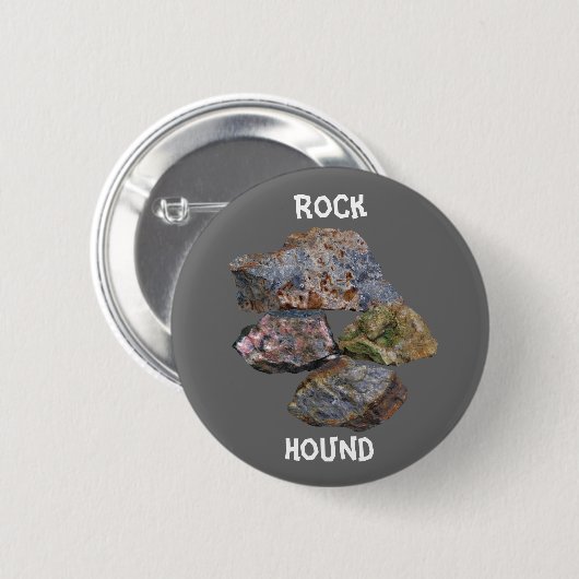 Rock Hound Collectors Grappig Ronde Button 5,7 Cm (Voorkant /achterkant)