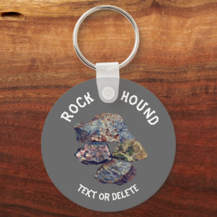 Rock Hound Collectors Personalized Sleutelhanger