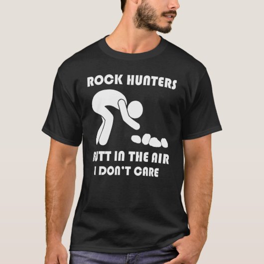 Rock Hunter Butt in the Air I't interesseert me ni T-shirt (Voorkant)