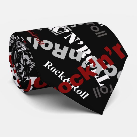 rock-ideeën stropdas (Opgerold)