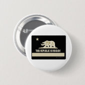 Rock in deze republiek ronde button 5,7 cm (Voorkant /achterkant)