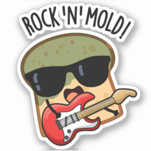 Rock In Mold Grappig Broodpuntje Sticker