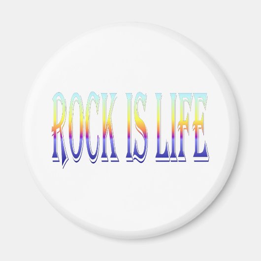Rock is Life Magneet (Voorkant)