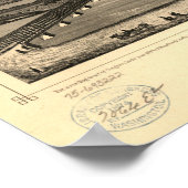 Rock Island Illinois 1874 Antiek Panoramic Map Poster (Hoek)