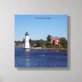Rock Island Light canvas