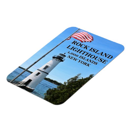 Rock Island Lighthouse, New York Flex Magnet Magneet (Linkerzijde)