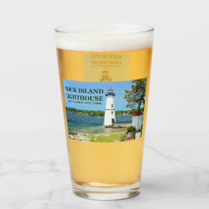Rock Island Lighthouse, New York Pintglas Glas