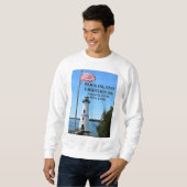 Rock Island Lighthouse, New York Sweatshirt (Devant entier)