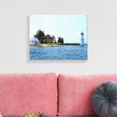 Rock Island Lighthouse, New York toile enveloppée (Insitu(Salon))