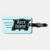 Rock Island Railroad Speed Logo Bagagelabel (Achterkant horizontaal)
