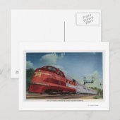 Rock Island RocketStreamlining Train Briefkaart (Voorkant / Achterkant)