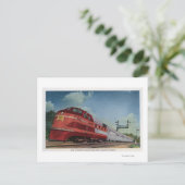Rock Island RocketStreamlining Train Briefkaart (Staand voorkant)