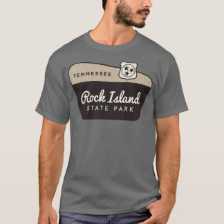 Rock Island State Park Tennessee Welkomstbord T-shirt