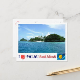 Rock Islands - I Love - Palau - Briefkaart