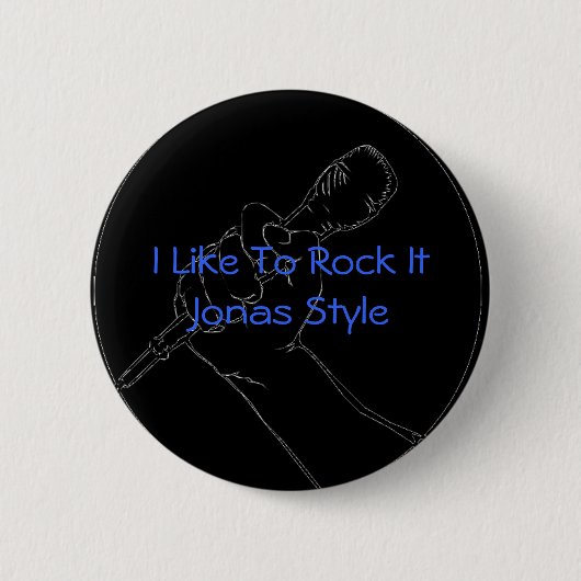 Rock it Jonas Style Ronde Button 5,7 Cm (Voorkant)