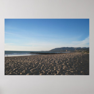 Rock Jetty over Ventura Beach Poster