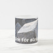 Rock Juice voor sterke Mannen. Matglas Koffiemok (Center)