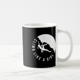 Rock klim als een meisje Dames klim T-shirt Bou Koffiemok