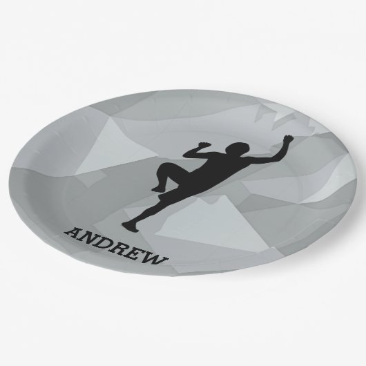 Rock-klimaatontwerp Papieren Bordje (Gekanteld)