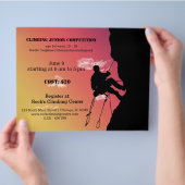 Rock-klimaatwedstrijd Flyer (Hand)