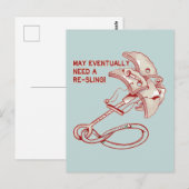 Rock klimmen cam re-sling briefkaart (Voorkant / Achterkant)