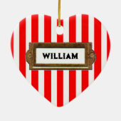 Rock klimmen Kerstmis Keramisch Ornament (Achterkant)