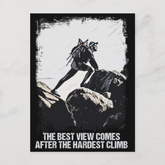 Rock klimmen Quote Grunge bergtop Briefkaart