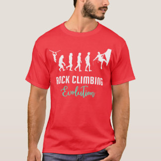 Rock klimmen Rock klimmen evolutie T-shirt
