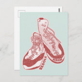 Rock klimschoenen resol briefkaart (Voorkant / Achterkant)