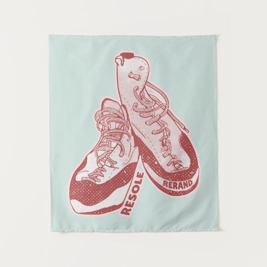 Rock klimschoenen resol wandkleed (Voorkant)