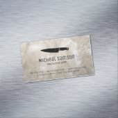 Rock | Kookmes | Executive Chef Magnetisch Visitekaartje (Voorbeeld)